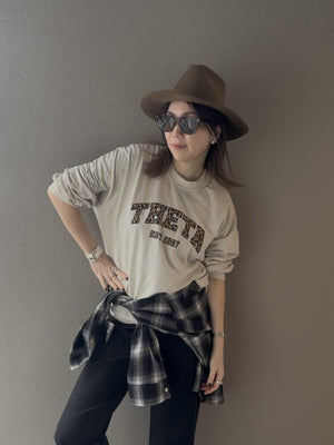 レオパードロゴロングTシャツ