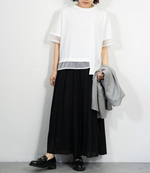 メッシュデザインTシャツ