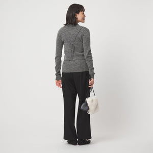 ポロニット カーディガン × ビスチェ ニット セット