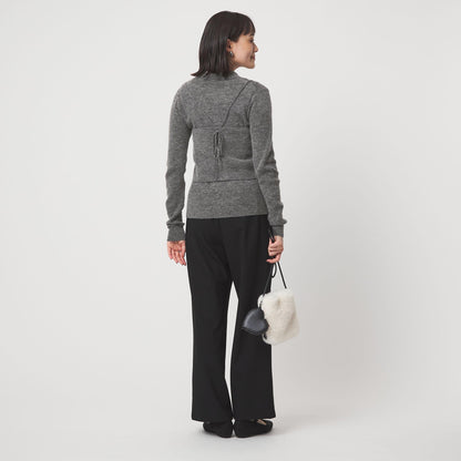 ポロニット カーディガン × ビスチェ ニット セット