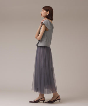 チュールリバーシブルスカート