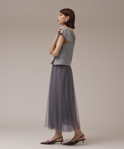 チュールリバーシブルスカート