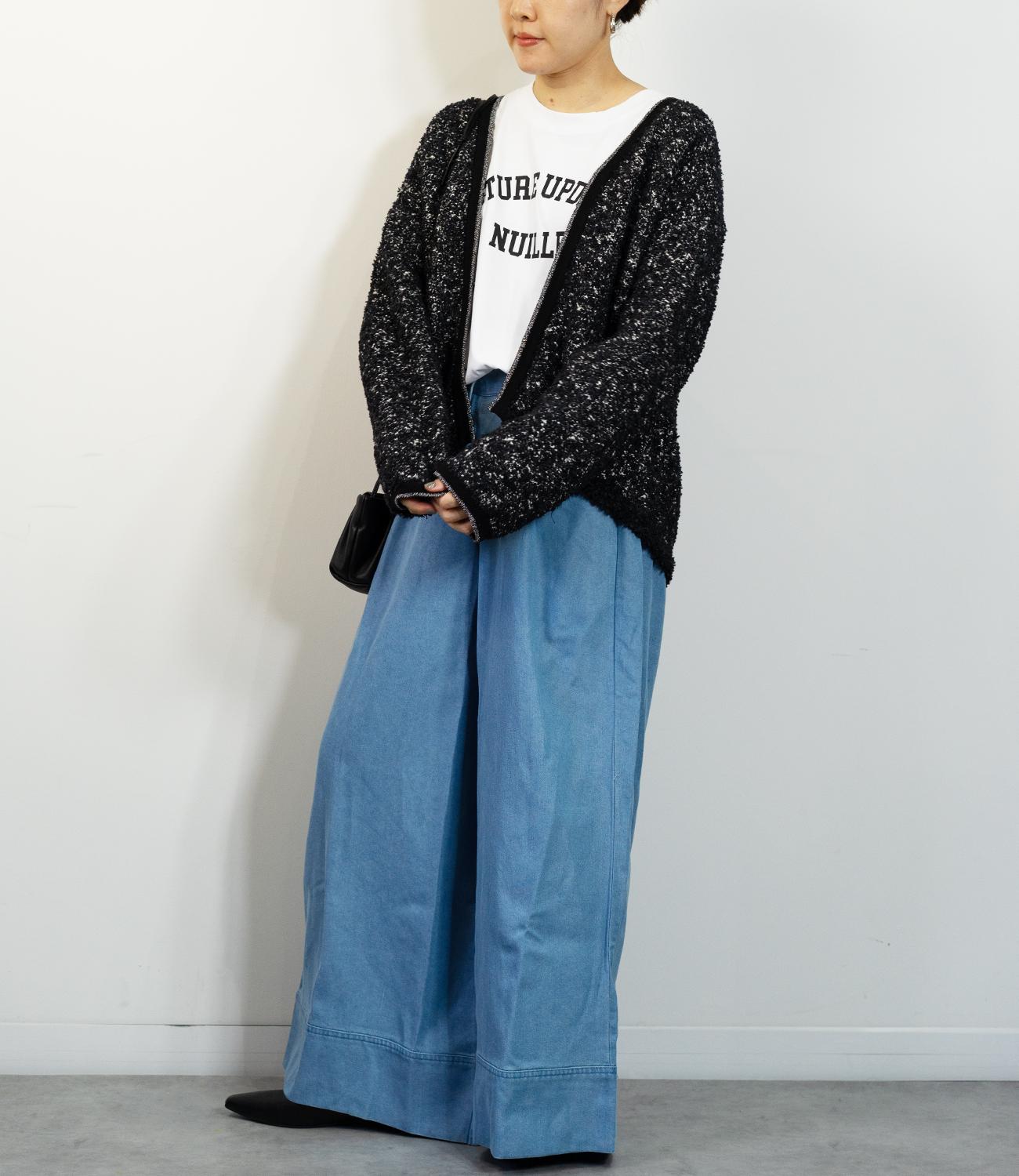 ファンシーヤーンVネックニットコーディガン