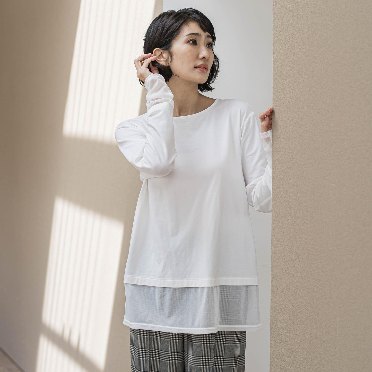 【WEB限定】”重ねるだけで格上げ”レイヤードインナー