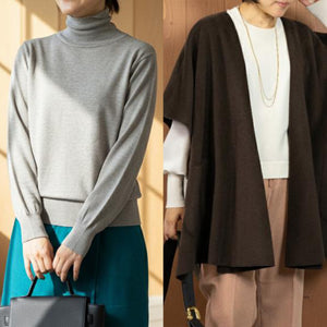【M・Lサイズ③】スタイリストNanae監修！サイズを選べるニット＆ベスト特別セット