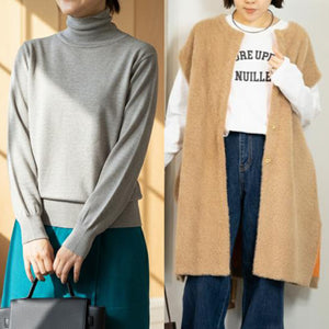 【2L・3Lサイズ①】スタイリストNanae監修！サイズを選べるニット＆ベスト特別セット