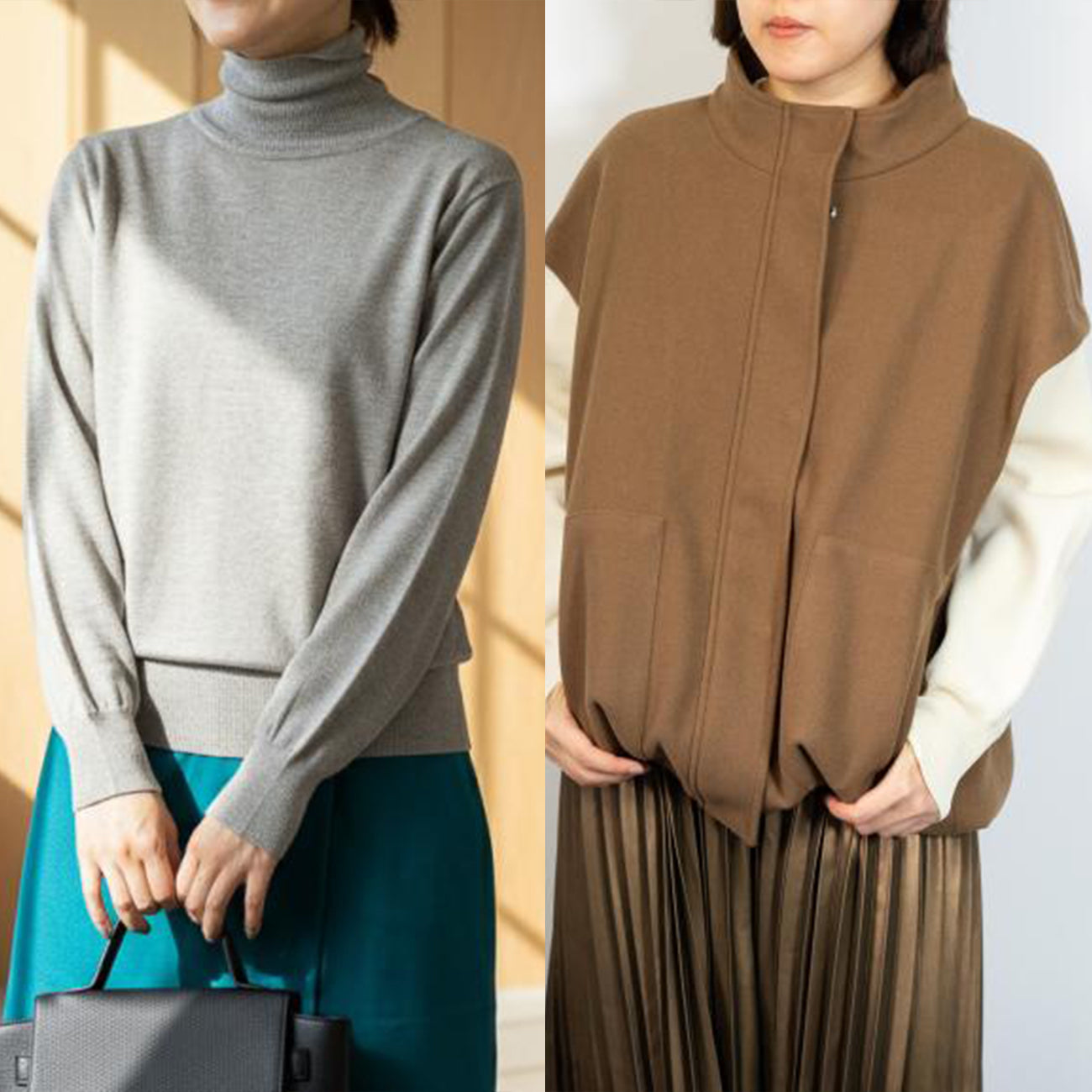 【M・Lサイズ②】スタイリストNanae監修！サイズを選べるニット＆ベスト特別セット