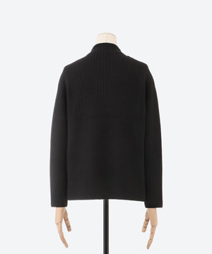 ケーブル柄ボトルネックニット