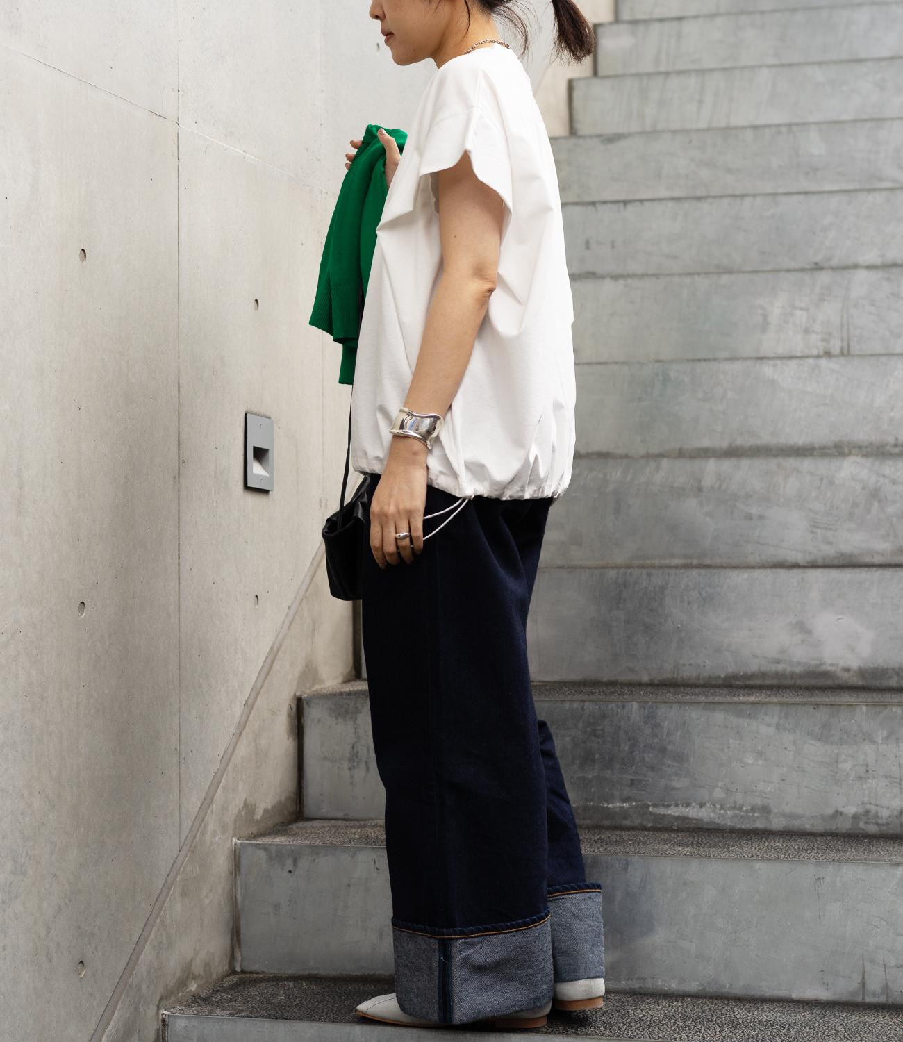 ドロストオーバーフレンチスリーブカットソー