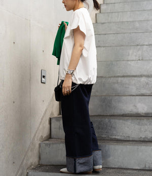 ドロストオーバーフレンチスリーブカットソー