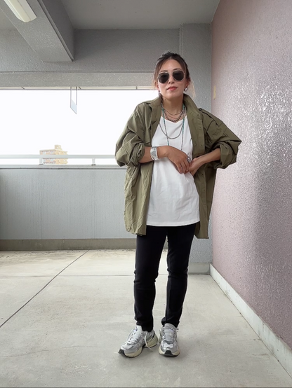 ミリタリーウォッシュオーバーシャツ