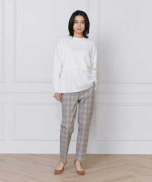 美脚テーパードパンツ