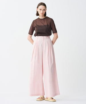 トリコットシフォン ハーフスリーブカットソー