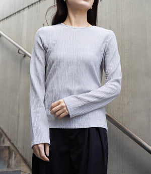 微光沢ランダムシアーカットソー