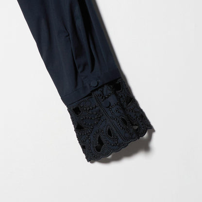 エンブロイダリー カラー シャツ ‐ウォッシャブル‐