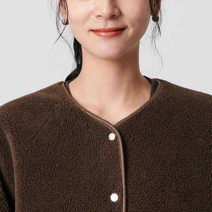 【WEB限定】ボア×フェイクムートン リバーシブルジャケット