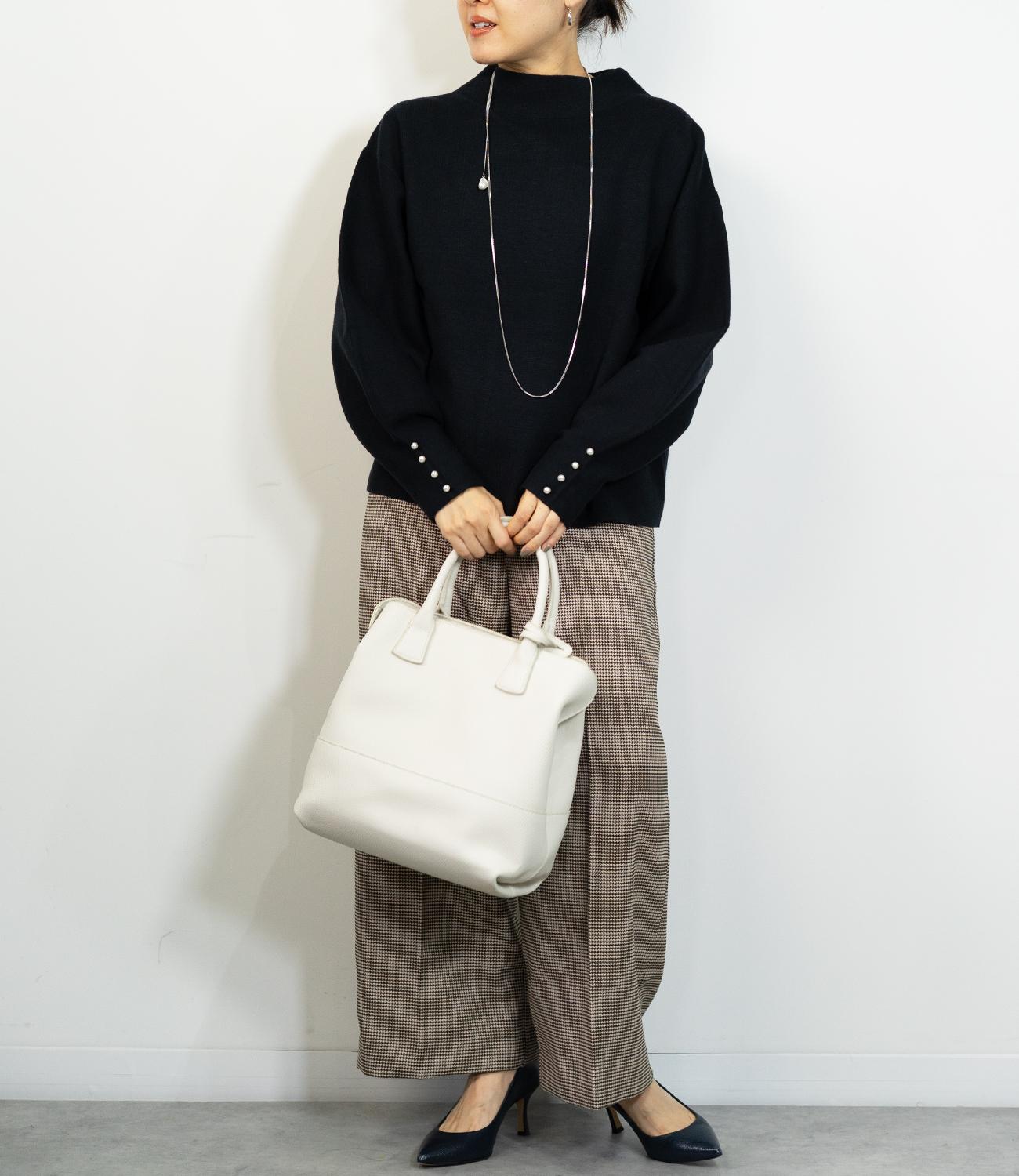 袖パールふわり袖ニット