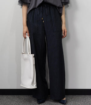 ストライプイージーパンツ