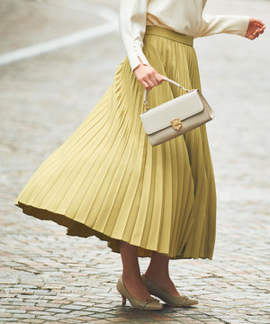 ウーステッドエステル  プリーツスカート