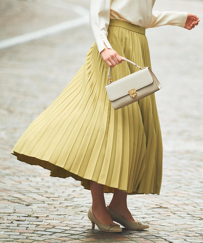 ウーステッドエステル  プリーツスカート