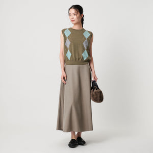 ウール アーガイル&ソリッドベスト