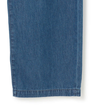 ライトダンガリー ワイドパンツ