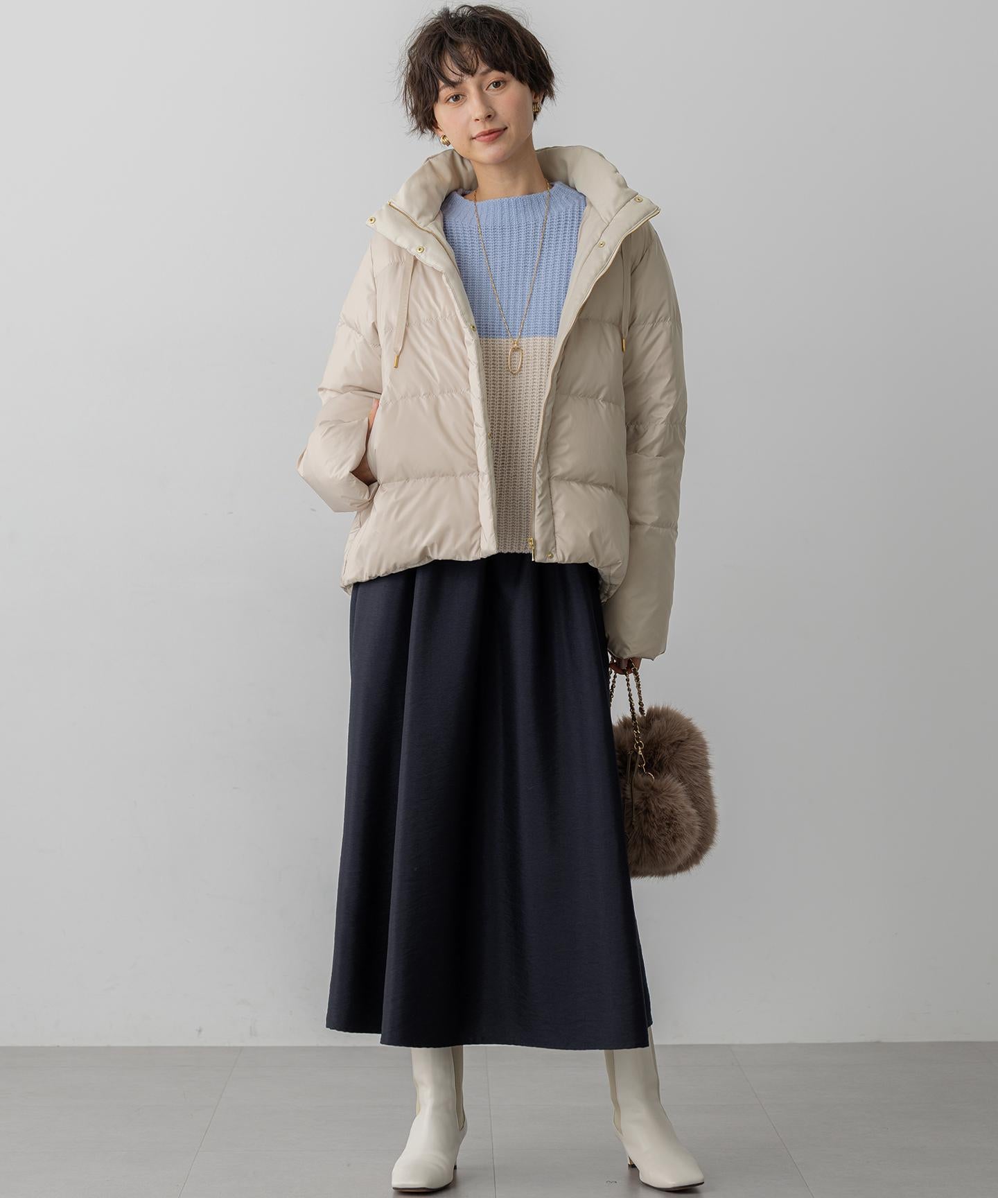 フェイクファー チャーム バッグ