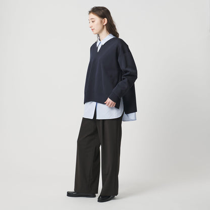 スウェットライク スキッパーニット ‐ウォッシャブル‐