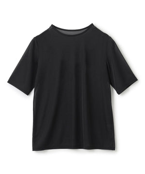 トリコットシフォン ハーフスリーブカットソー