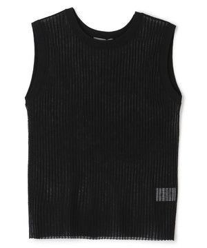 シアー リブ ノースリーブ ニット（uncrave STANDARD）