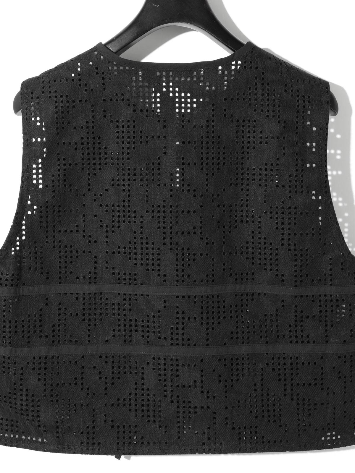 MIDIUMISOLID for Ladies レースショートベスト