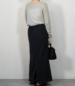 レイヤード風シアースリムニット