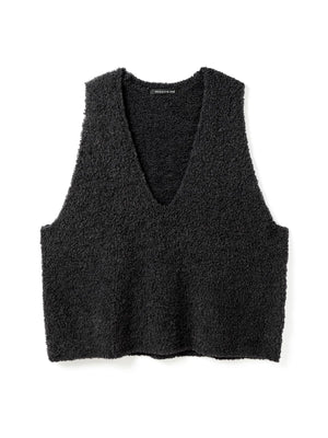 mizuiro ind へアリーVネックベスト