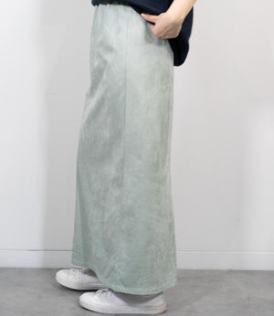 ストレッチスウェードライクIラインスカート