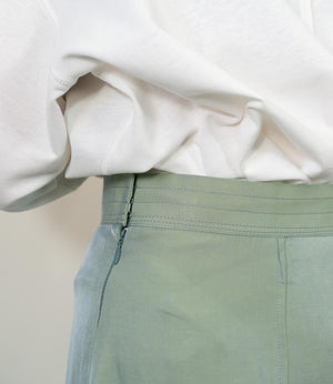 シャンブレーパネルスカート