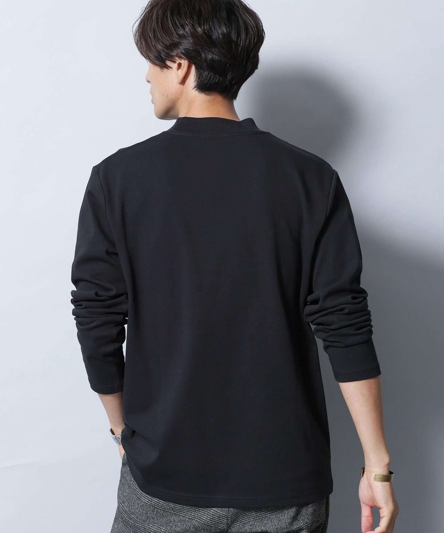 《イヤな臭いを軽減》Anti Smell モックネックロングスリーブＴシャツ