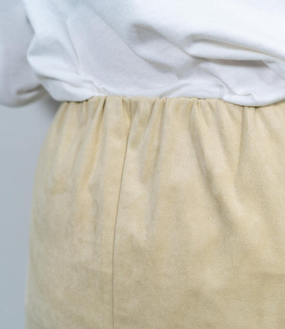 ストレッチスウェードライクIラインスカート