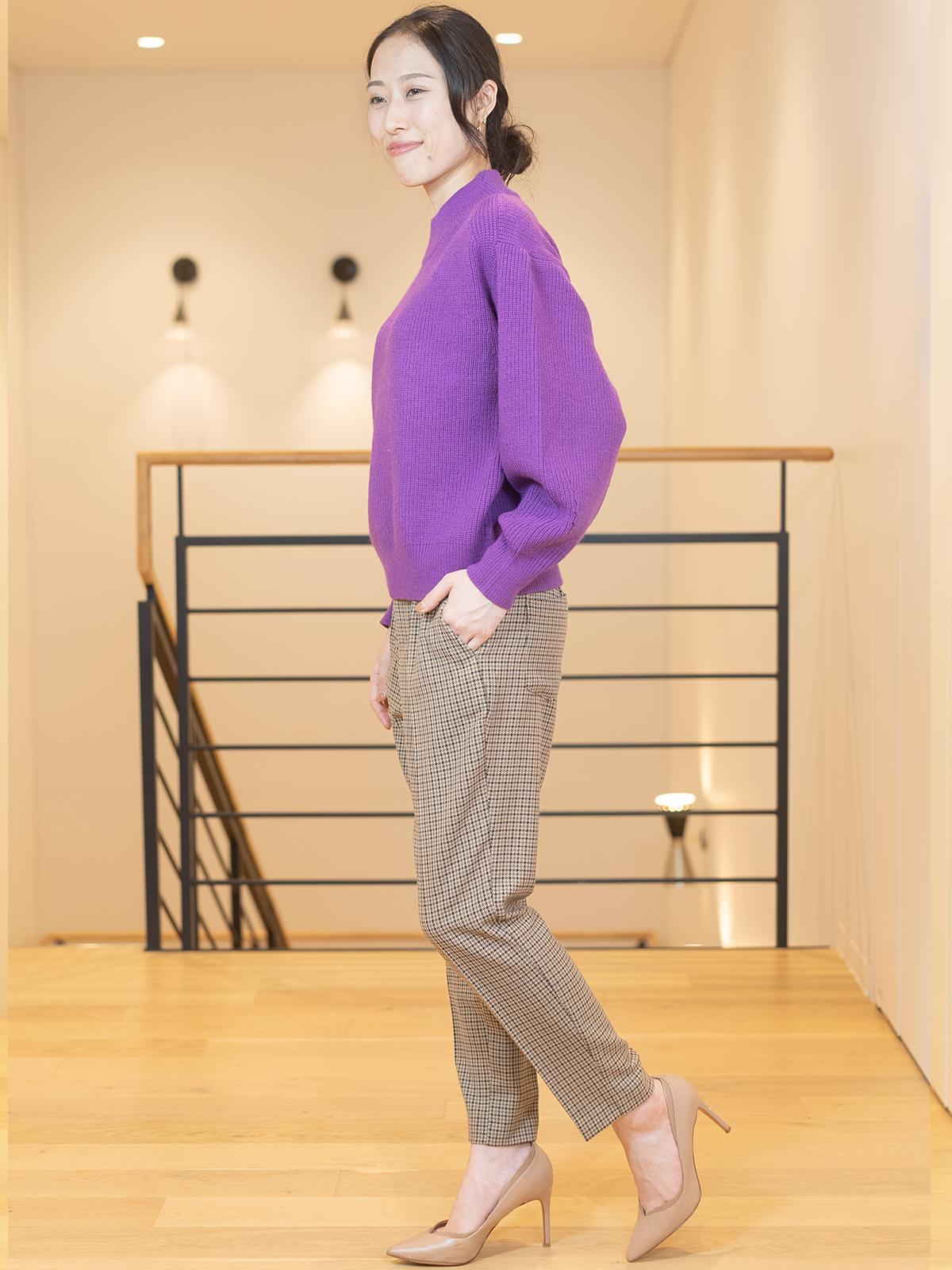 あったかローライズスティックパンツ