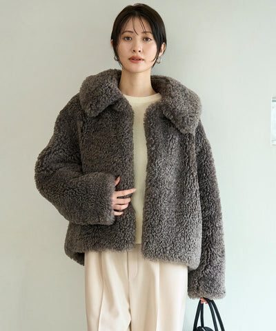 エコファー ステンカラーコート