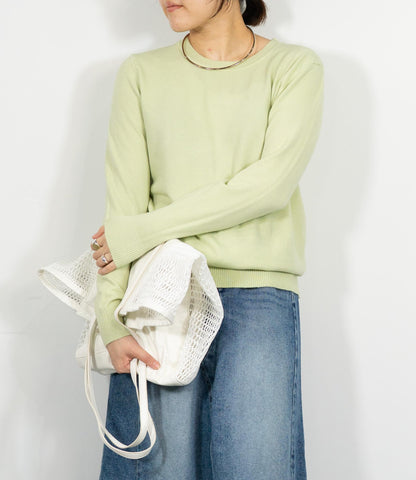 ソフトタッチクルーネックニット