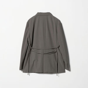 バックレースアップ ダブルジャケット