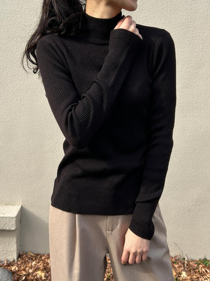 ソフトタッチタートルネックニット