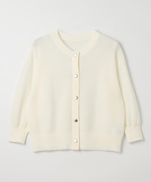 シアーニットショートカーディガン