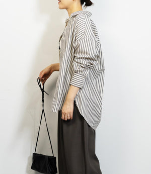 アンサンブルストライプシャツ