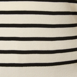 襟付き 5分袖 プルオーバー ニット