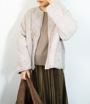 リバーシブルファーキルティングアウター