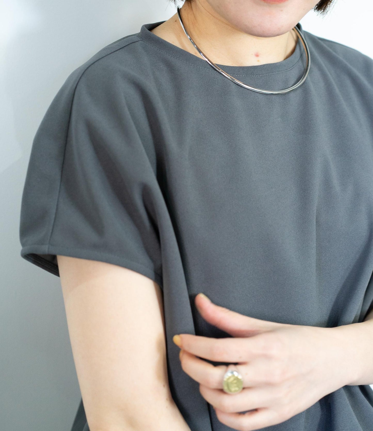 【10万人の正解シリーズ】コクーンシルエットボートネックカットソー