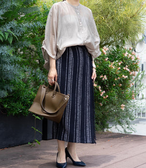 2wayシアーサテンブラウス