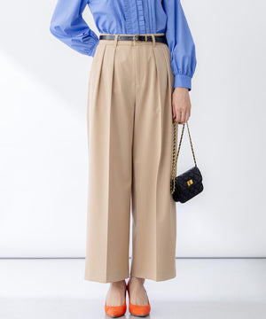 ドライタッチツイル ワイドパンツ