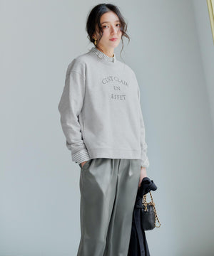 ドレープサテン 2WAY ドロスト パンツ